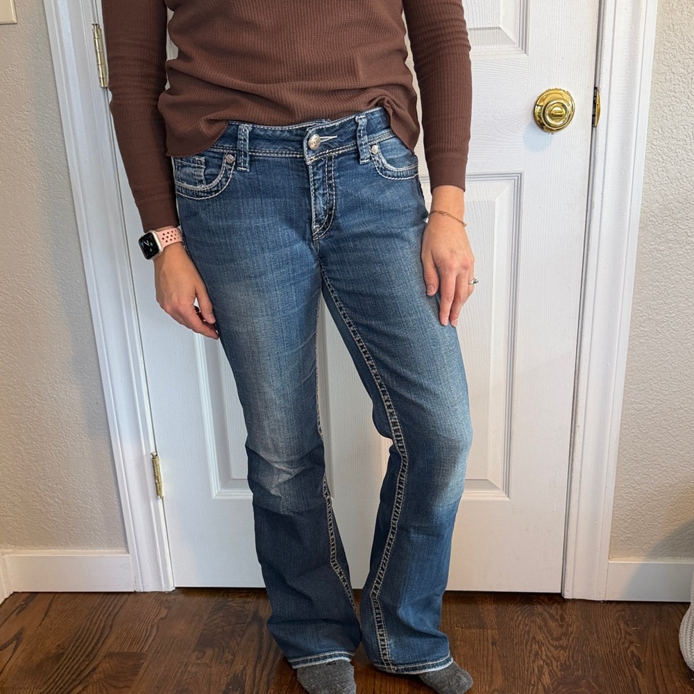 Silver mid-rise bootcut Women's Jeans size 30